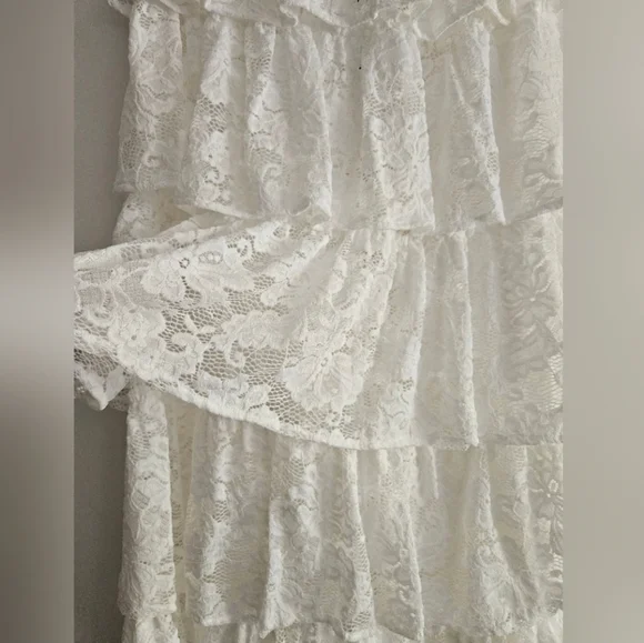 New Beach Riot Women's Ruffle Lace Maxi Skirt - Picture 3 of 6